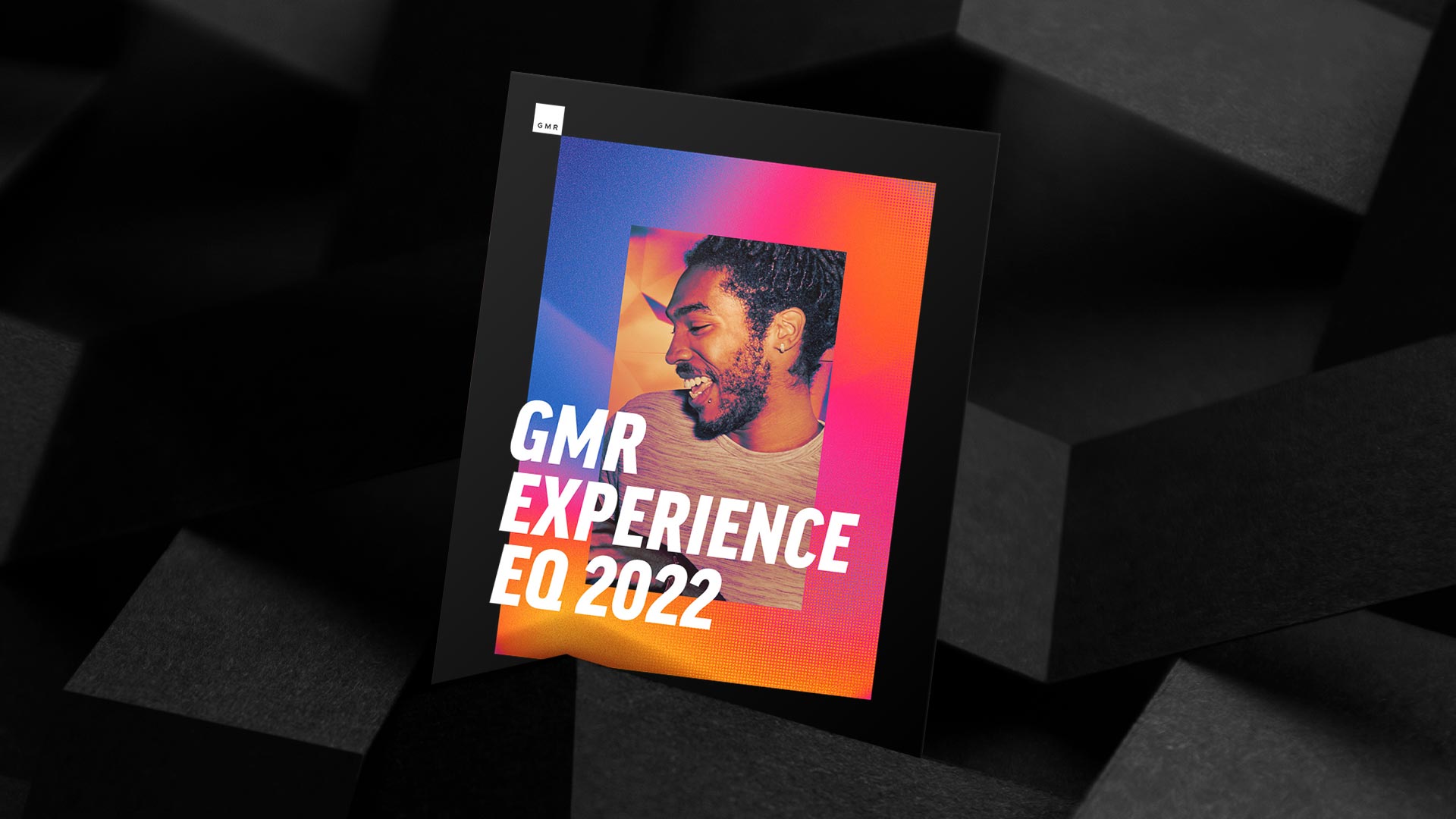 Poster of a black man shows GMR Marketing strives to understand human emotions 